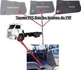 Tapete PVC Estribo Interno do VW